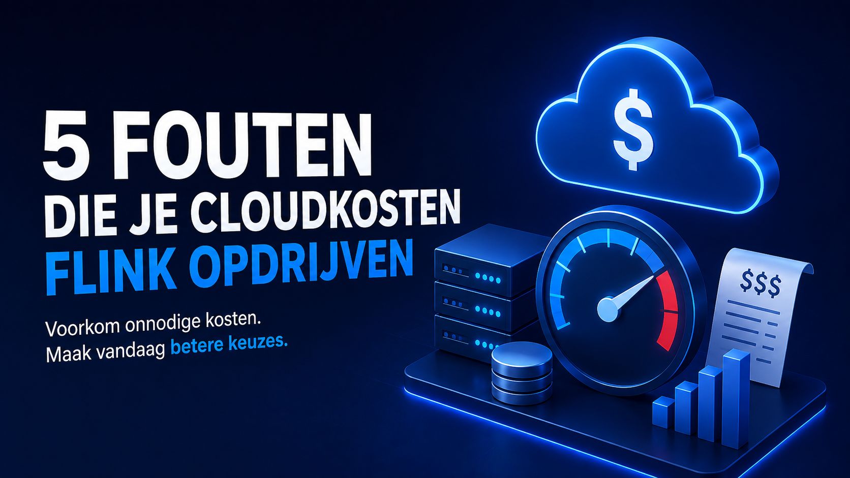 Vijf kostbare fouten die public cloud onnodig duur maken